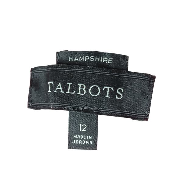 Talbots Hampshire Ankle Pants Red Cherry Cotton Blend Sz 12 - Picture 9 of 12